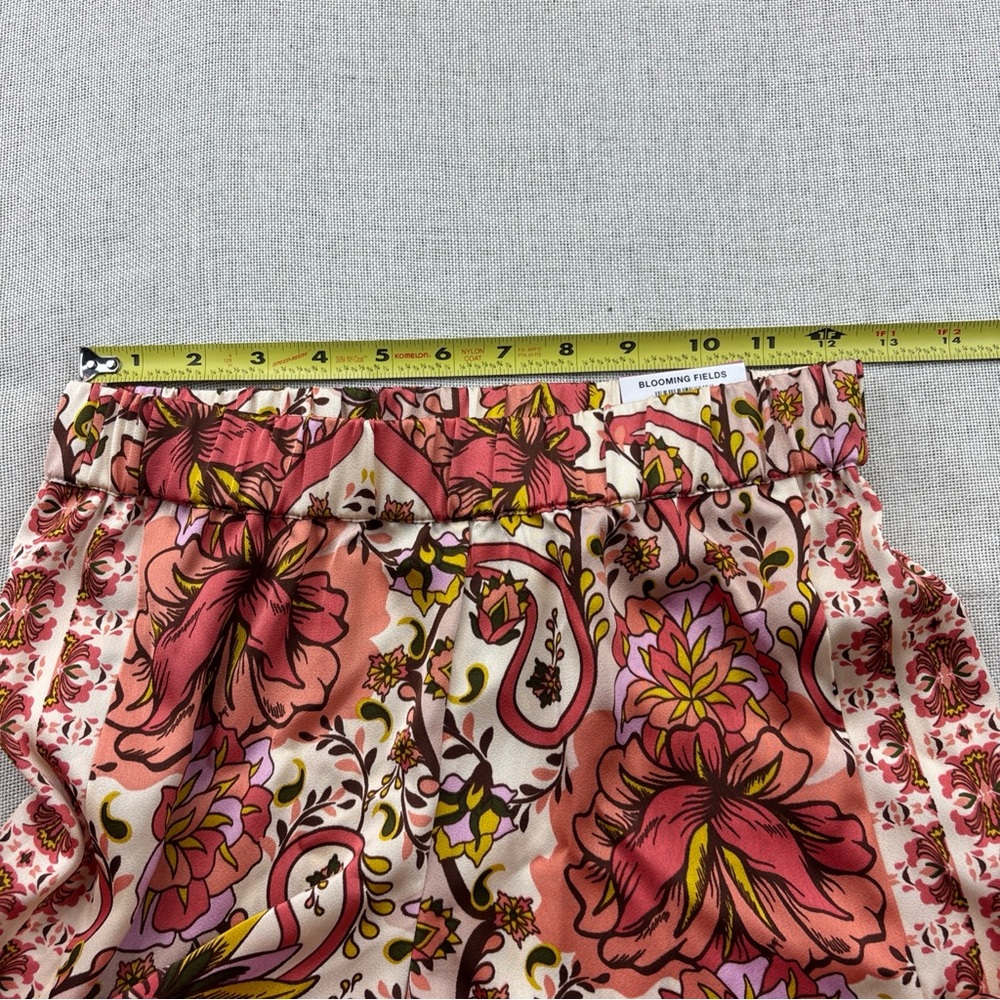 Jm Collection Petite Medallion Melody Satin Pants Size PP - Picture 5 of 11